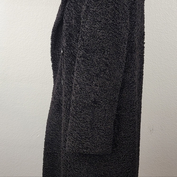 House of CB XS Faux Fur Long Coat Teddy Black Cozy Whimsygoth Fairygrunge Winter - Picture 6 of 10